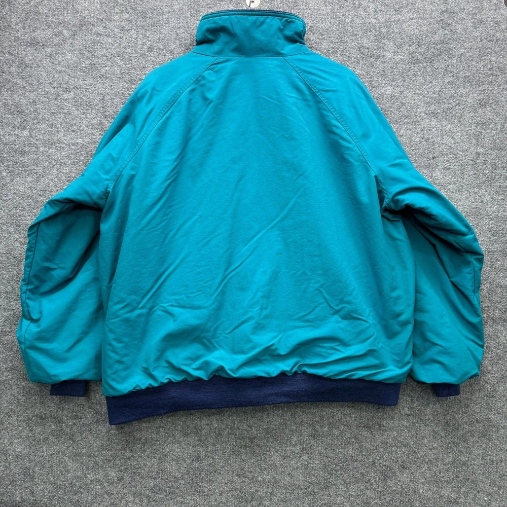 Lands' End The Squall Jacket Mens XXL Tall Teal Fleece Lined Outdoor Vintage